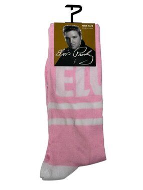 Retro Pink & White Striped Crew Socks — Sporty Love-Inspired Gift